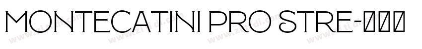 Montecatini Pro Stre字体转换